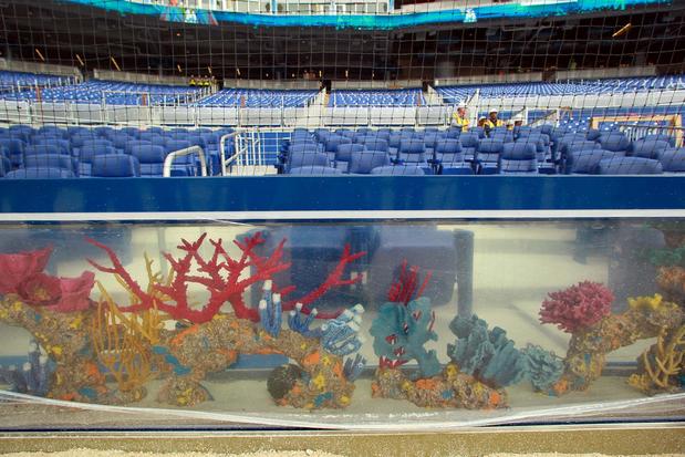 House of Fish, Marlins Stadium in Miami during a Braves v. …