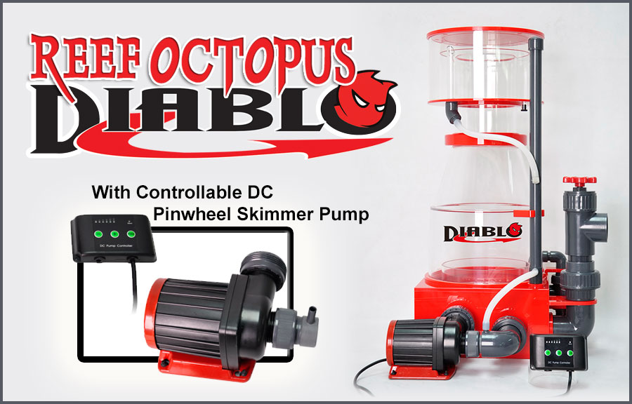 Protein Skimmer for Saltwater Aquariums, DC pump with Controller