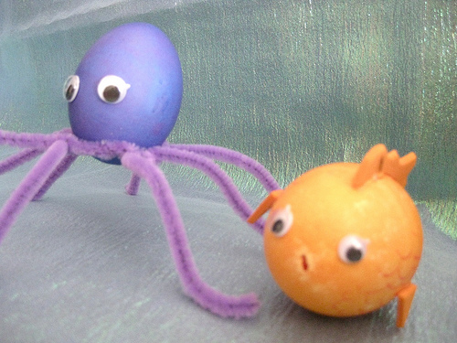 Easter Egg Octopus and Fish