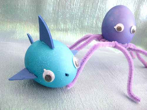 Shark and Octopus Easter Egg