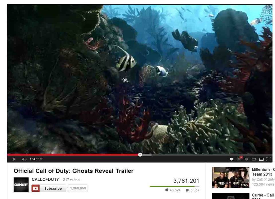 Call of Duty Ghosts Reef Scene