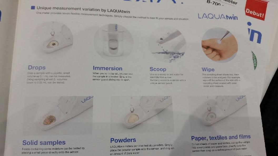LAQUAtwin Water Quality Meters Samples